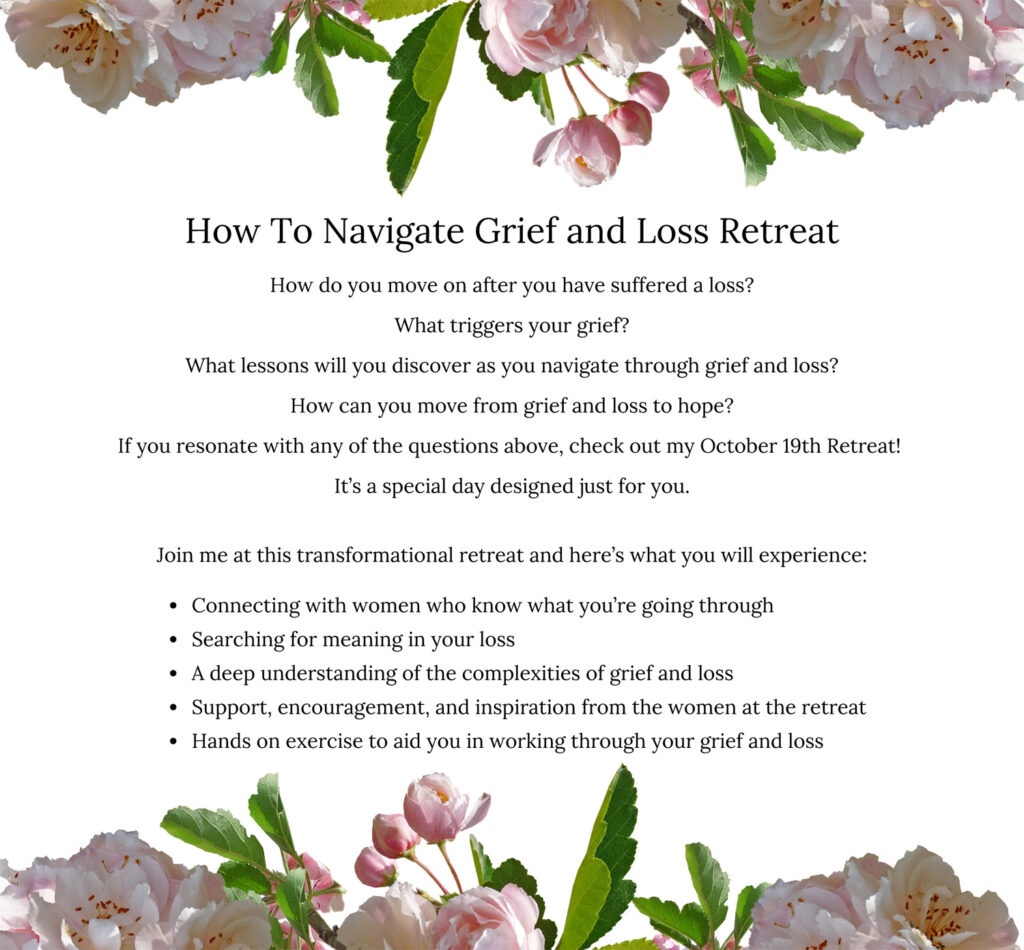 grief and loss retreat flyer
